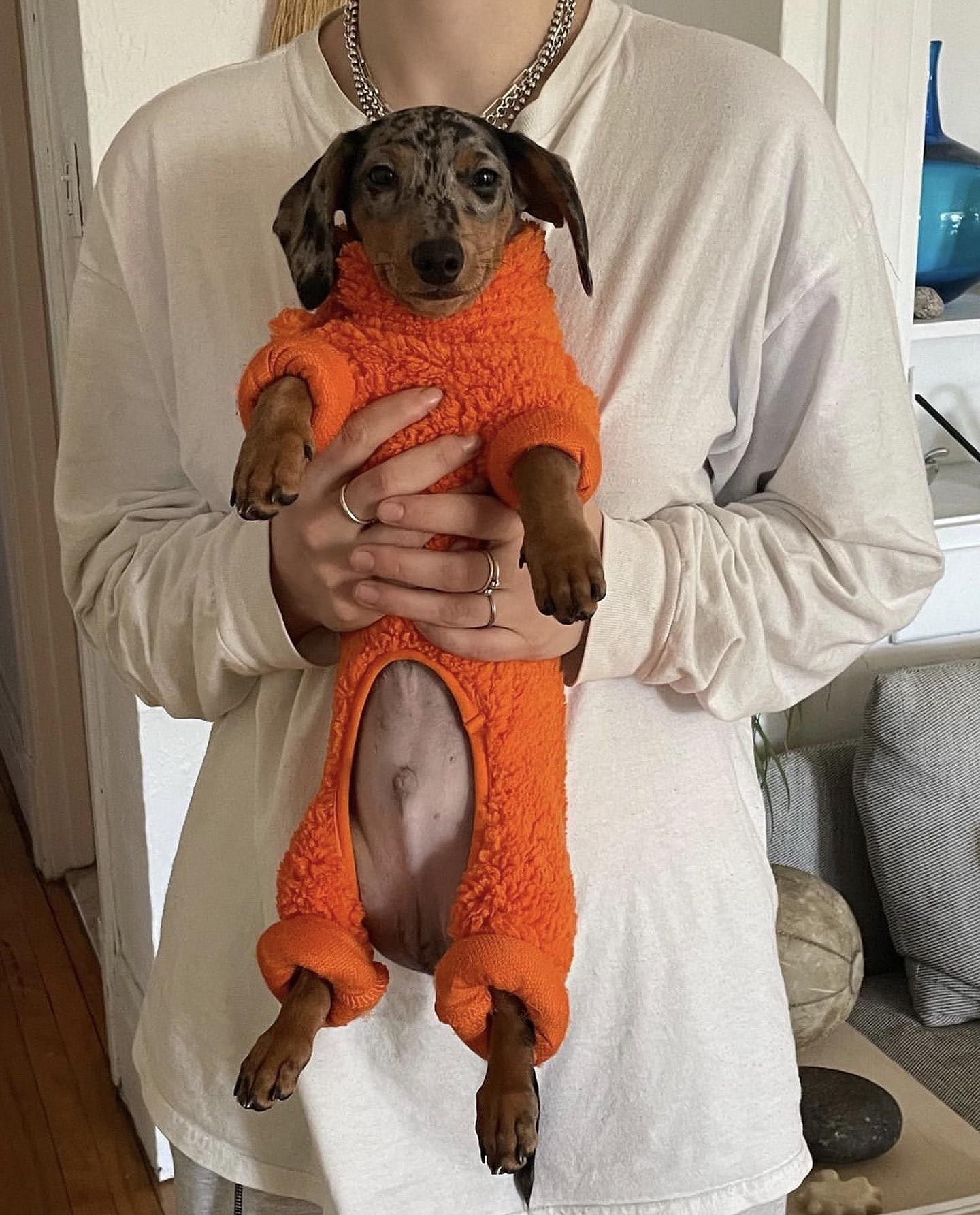 Rhymes With Orange Fleece Onesie