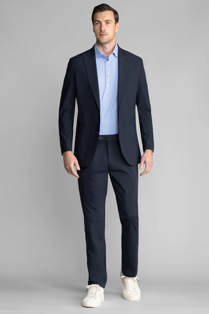 Event Polo Windowpane | Blue Puppytooth