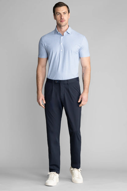 Event Polo Windowpane | Blue Grey