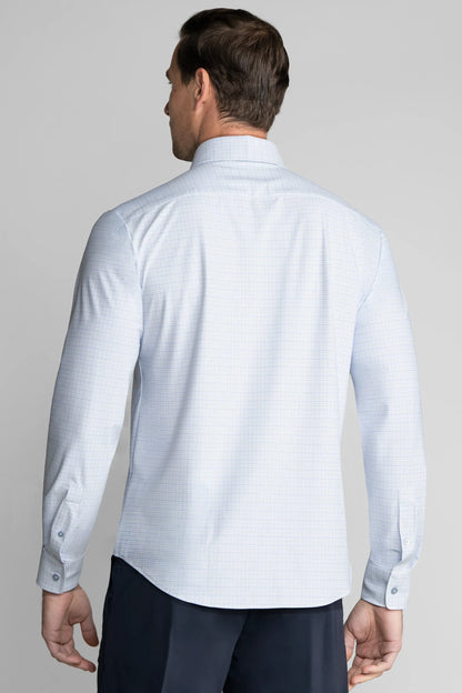 The Event Shirt Windowpane | Light Blue Grid