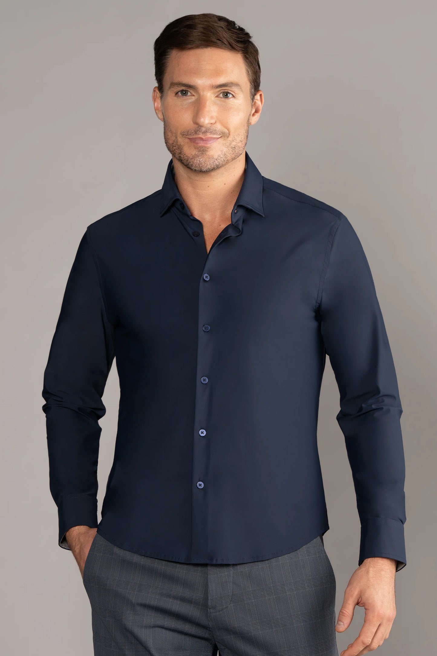 The Event Shirt Solid | Navy